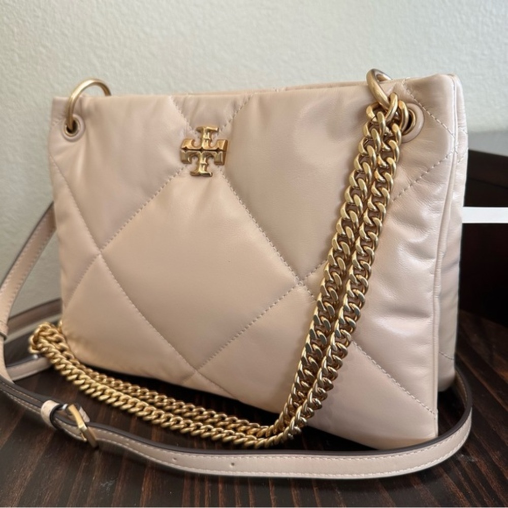 Tory Burch Small Kira Diamond Quilted Leather Shoulder Bag